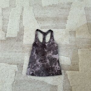 lululemon athletica Tie-Dye Racerback Tank - Gray and Purple Wash